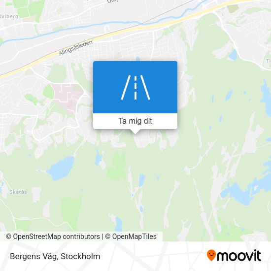 Bergens Väg karta