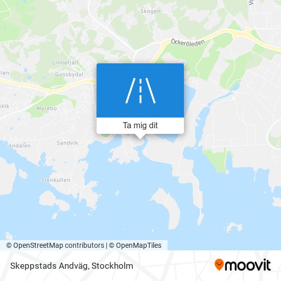 Skeppstads Andväg karta
