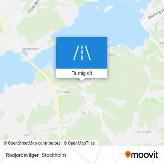 Rödjordsvägen karta