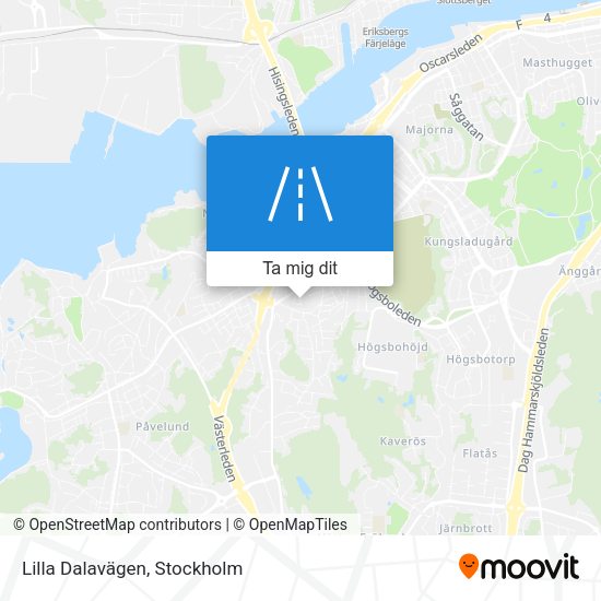 Lilla Dalavägen karta