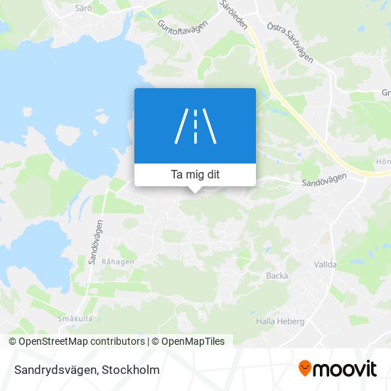 Sandrydsvägen karta