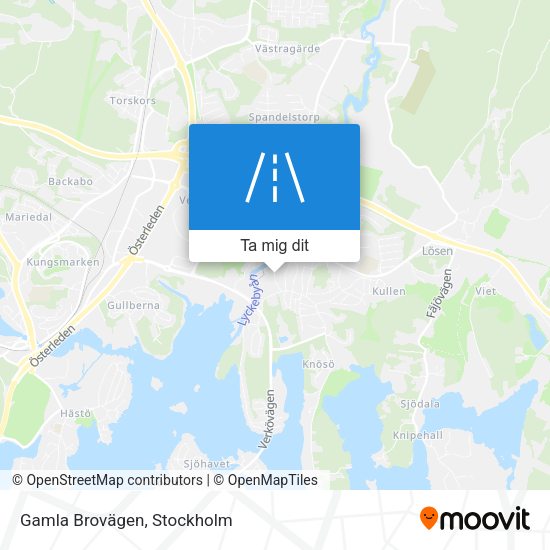 Gamla Brovägen karta