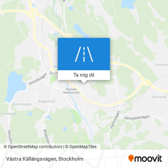 Västra Källängsvägen karta