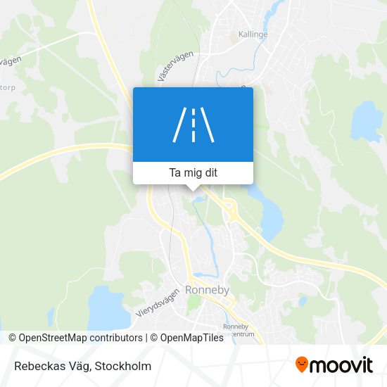 Rebeckas Väg karta