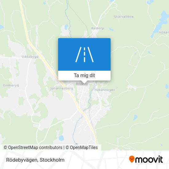 Rödebyvägen karta