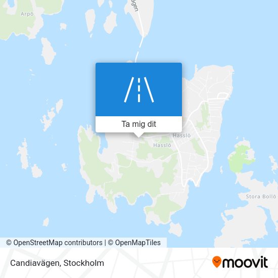 Candiavägen karta
