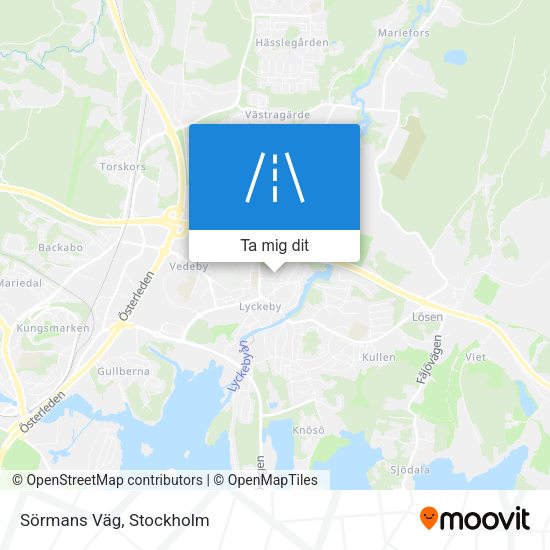 Sörmans Väg karta