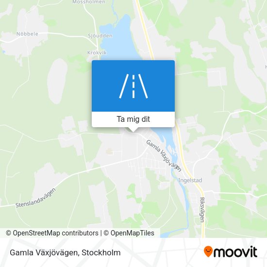 Gamla Växjövägen karta
