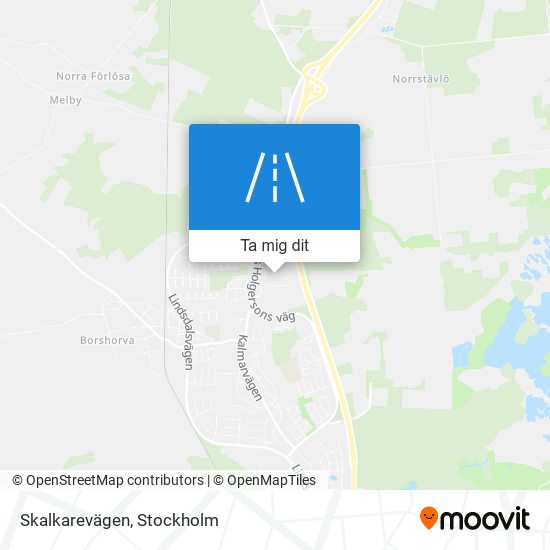 Skalkarevägen karta