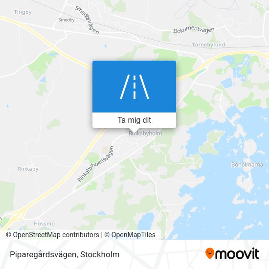 Piparegårdsvägen karta