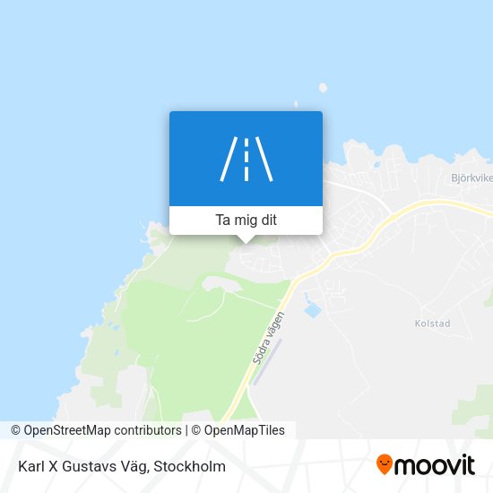 Karl X Gustavs Väg karta