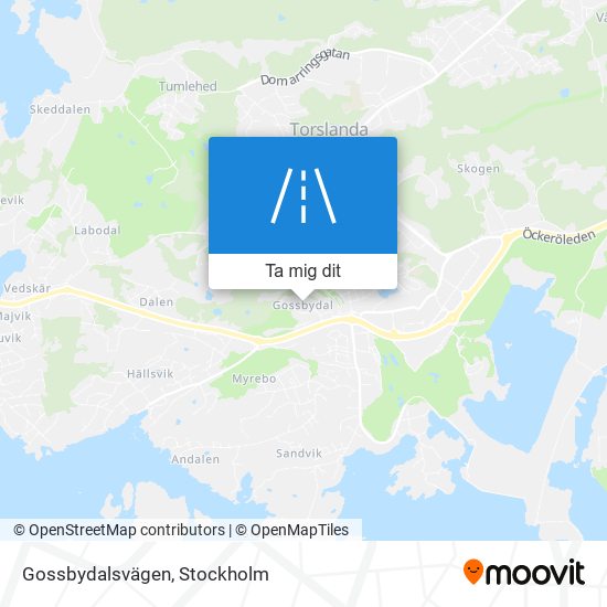 Gossbydalsvägen karta