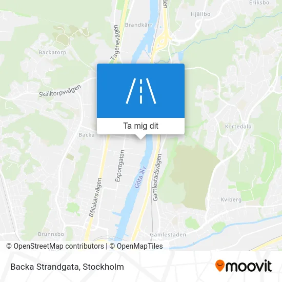 Backa Strandgata karta