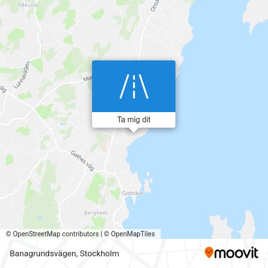 Banagrundsvägen karta
