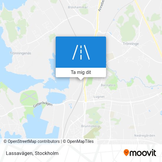 Lassavägen karta