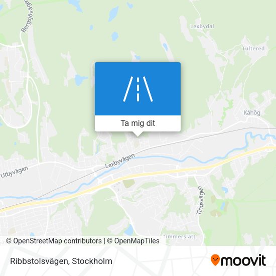 Ribbstolsvägen karta