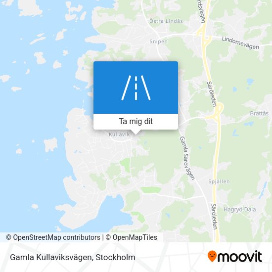Gamla Kullaviksvägen karta