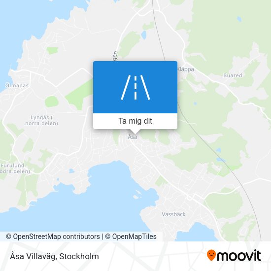 Åsa Villaväg karta