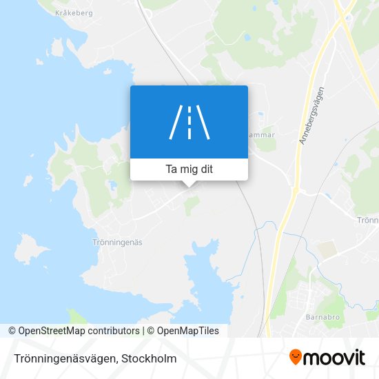 Trönningenäsvägen karta