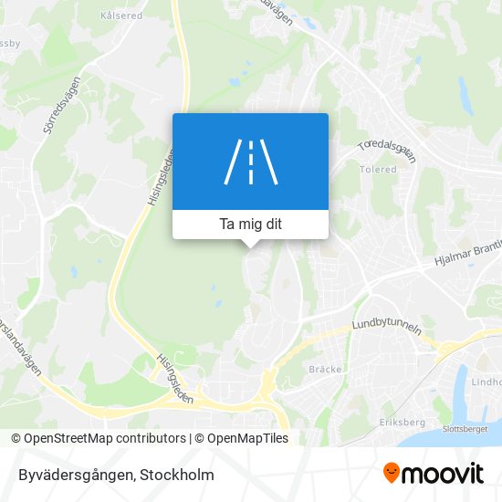 Byvädersgången karta