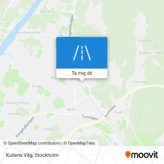 Kullens Väg karta