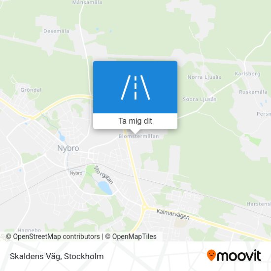 Skaldens Väg karta