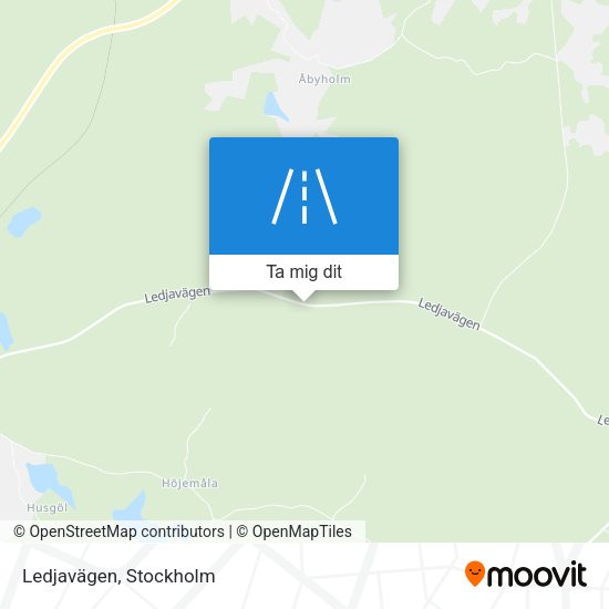 Ledjavägen karta