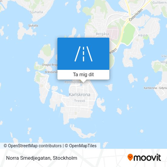 Norra Smedjegatan karta