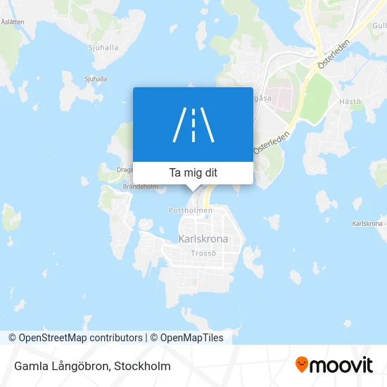 Gamla Långöbron karta