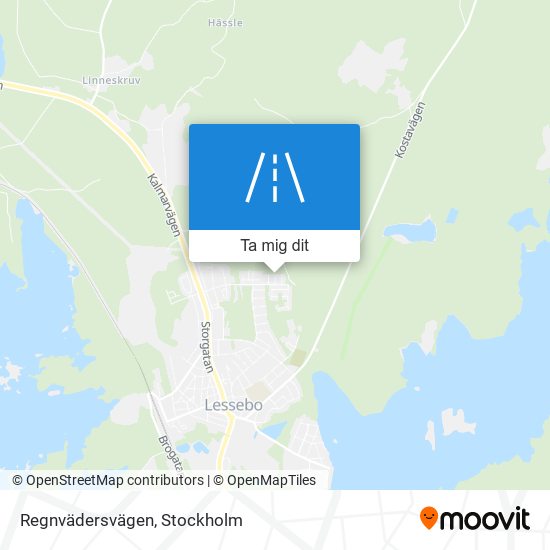 Regnvädersvägen karta