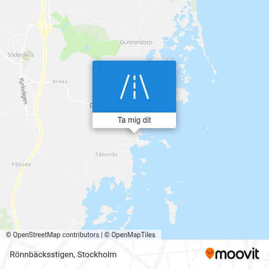 Rönnbäcksstigen karta