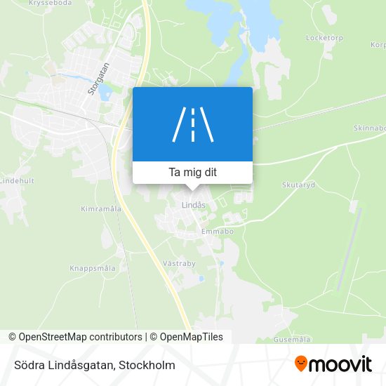 Södra Lindåsgatan karta