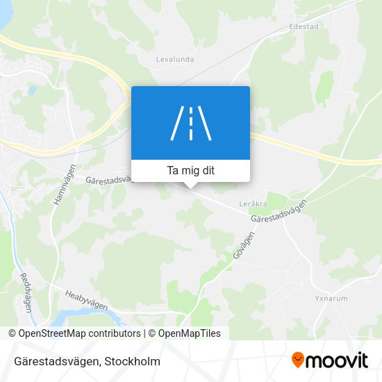 Gärestadsvägen karta