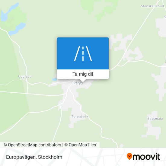 Europavägen karta