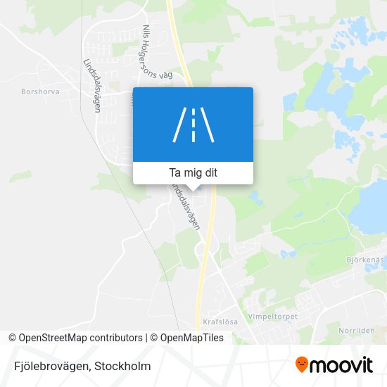 Fjölebrovägen karta