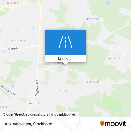 Askungevägen karta