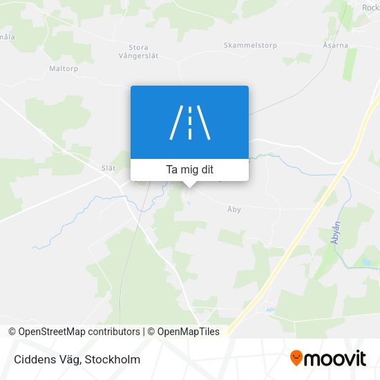 Ciddens Väg karta