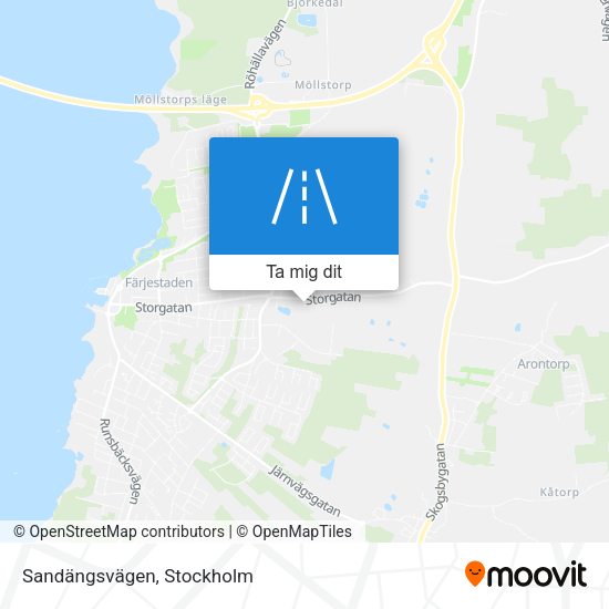 Sandängsvägen karta