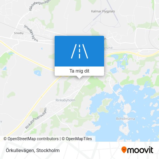 Örkullevägen karta