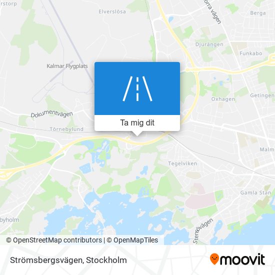 Strömsbergsvägen karta