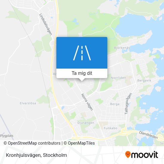Kronhjulsvägen karta