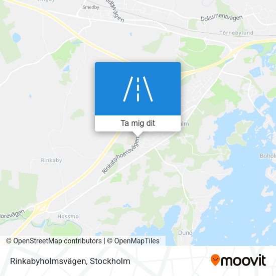 Rinkabyholmsvägen karta