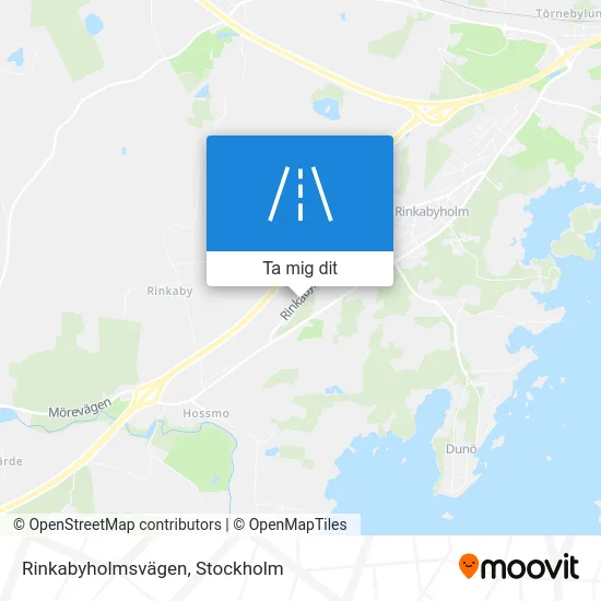 Rinkabyholmsvägen karta