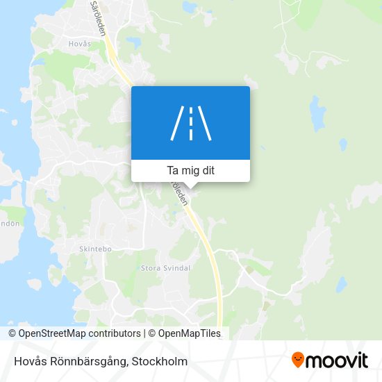 Hovås Rönnbärsgång karta