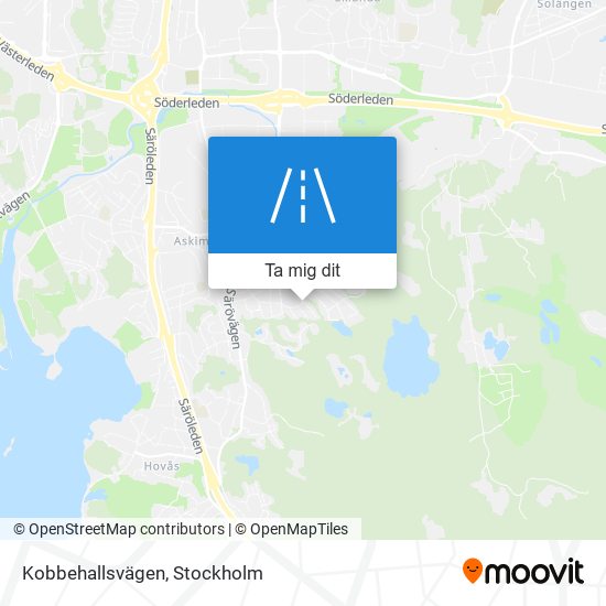 Kobbehallsvägen karta