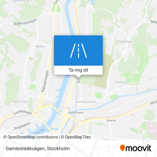 Gamlestadsvägen karta