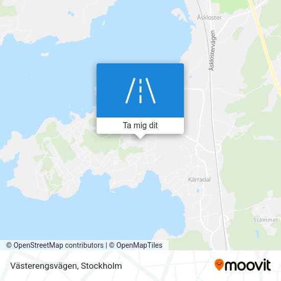 Västerengsvägen karta