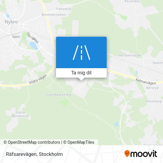 Räfsarevägen karta
