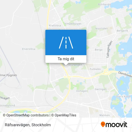 Räfsarevägen karta