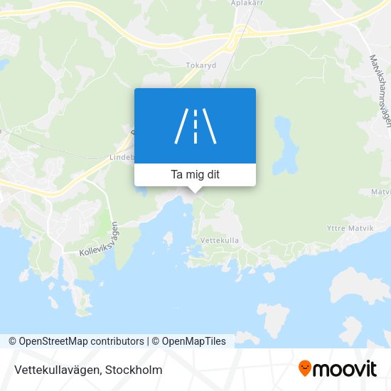 Vettekullavägen karta